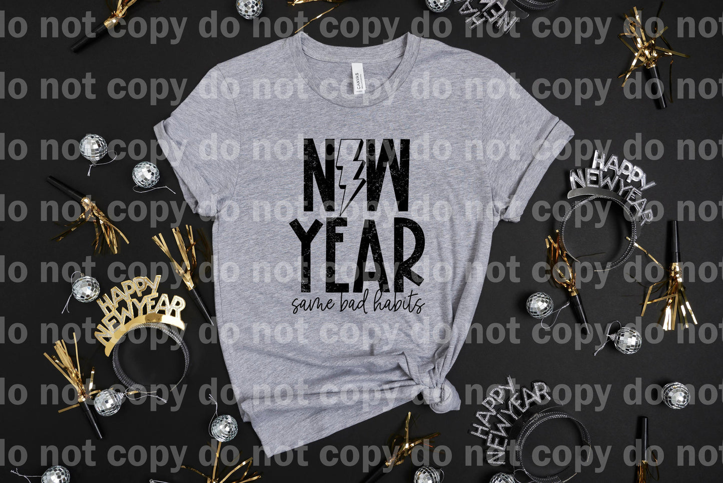 New Year Same Bad Habits Dream Print or Sublimation Print