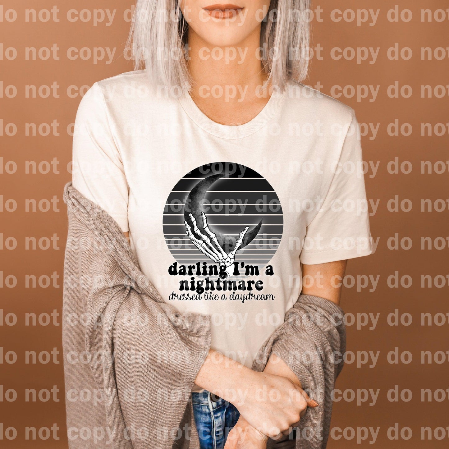 Darling I'm A Nightmare Dressed Like A Daydream Dream print transfer