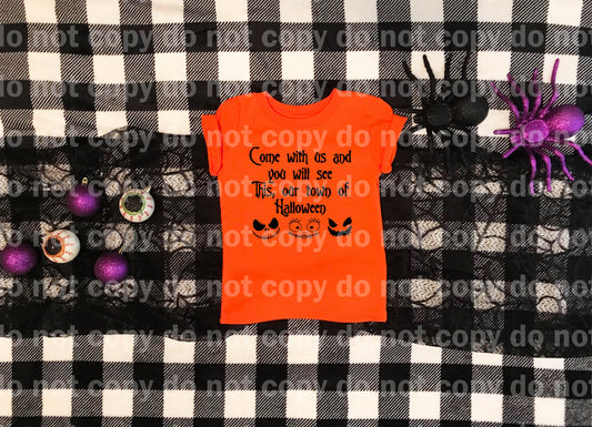 Nightmare Kids Come With Us You Will See This, Our Town Of Halloween Dream Print or Sublimation Print