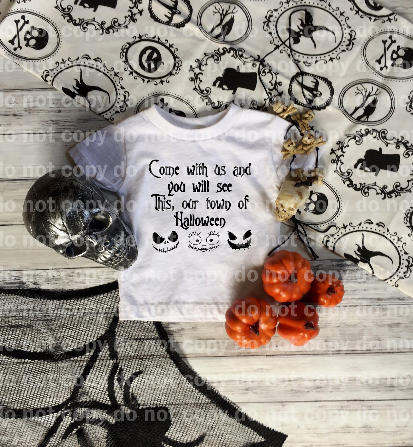 Nightmare Kids Come With Us You Will See This, Our Town Of Halloween Dream Print or Sublimation Print