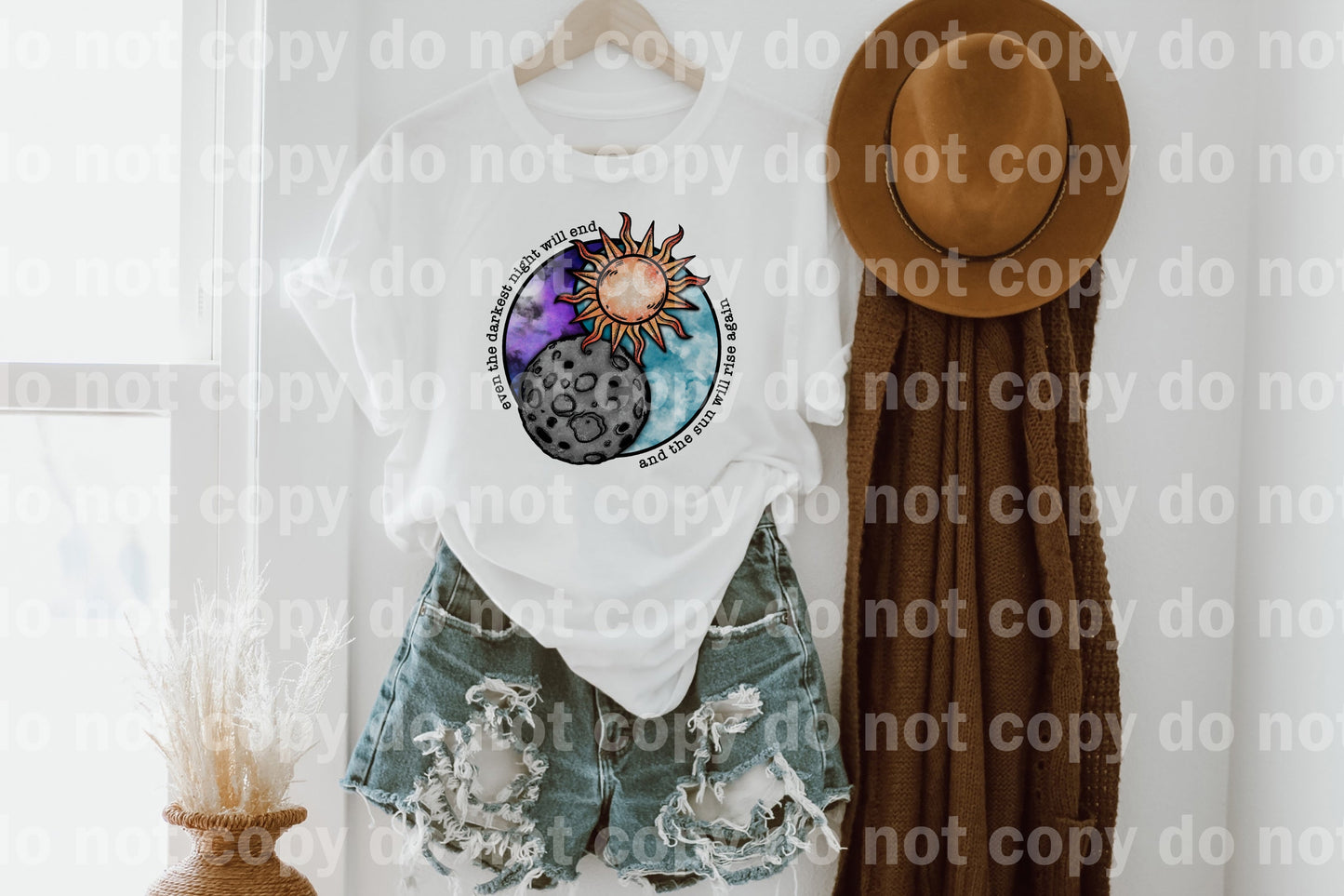 Even The Darkest Night Will End And The Sun Will Rise Again Full Color/One Color Dream Print or Sublimation Print