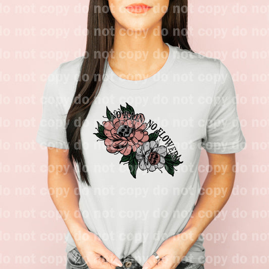 No Rain No Flowers Distressed Dream Print or Sublimation Print