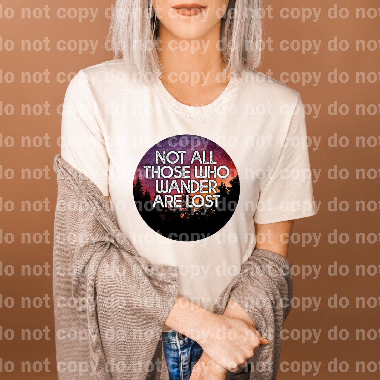 Not All Those Who Wander Are Lost Distressed Dream Print or Sublimation Print