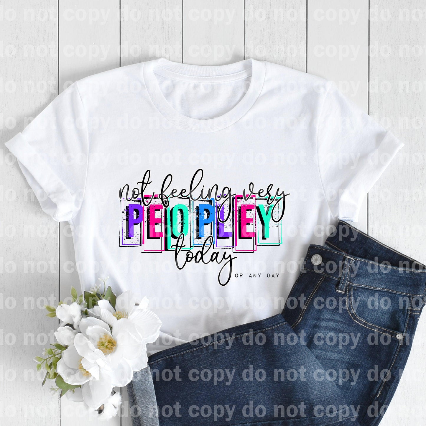 Not Feeling Very Peopley Today Or Any Day Dream Print or Sublimation Print