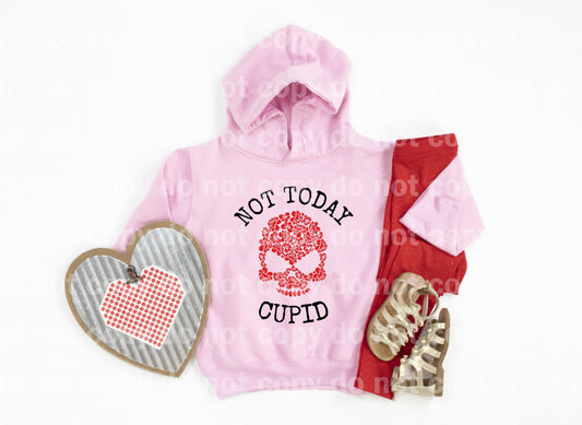 Not today Cupid Skull Dream print transfer