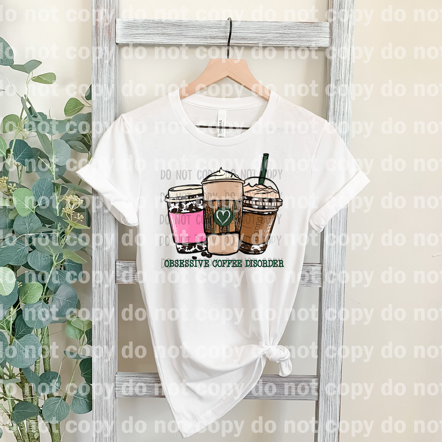 Obsessive Coffee Disorder Heart Dream Print or Sublimation Print