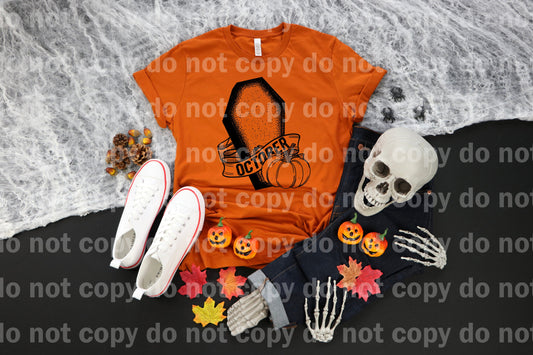 October Coffin Pumpkin Dream Print or Sublimation Print