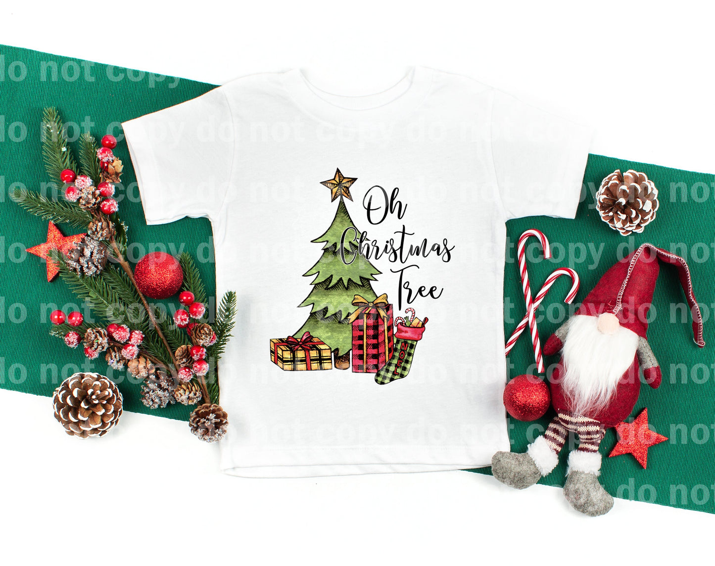 Oh Impresión de sueño de árbol de Navidad o impresión de sublimación