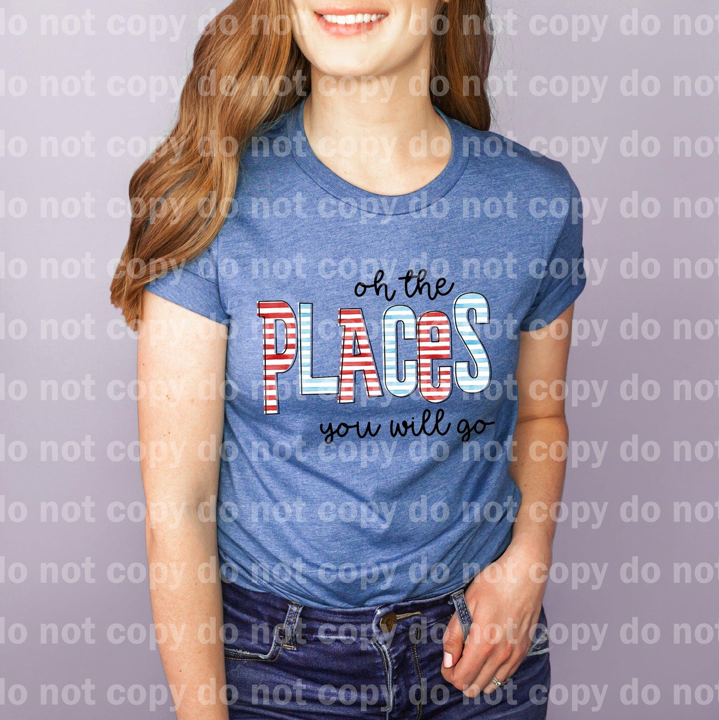Oh The Places You Will Go Stripe Dream print transfer