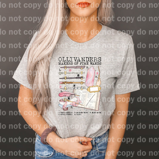Ollivanders Makers Of Fine Wands Chart Dream Print or Sublimation Print