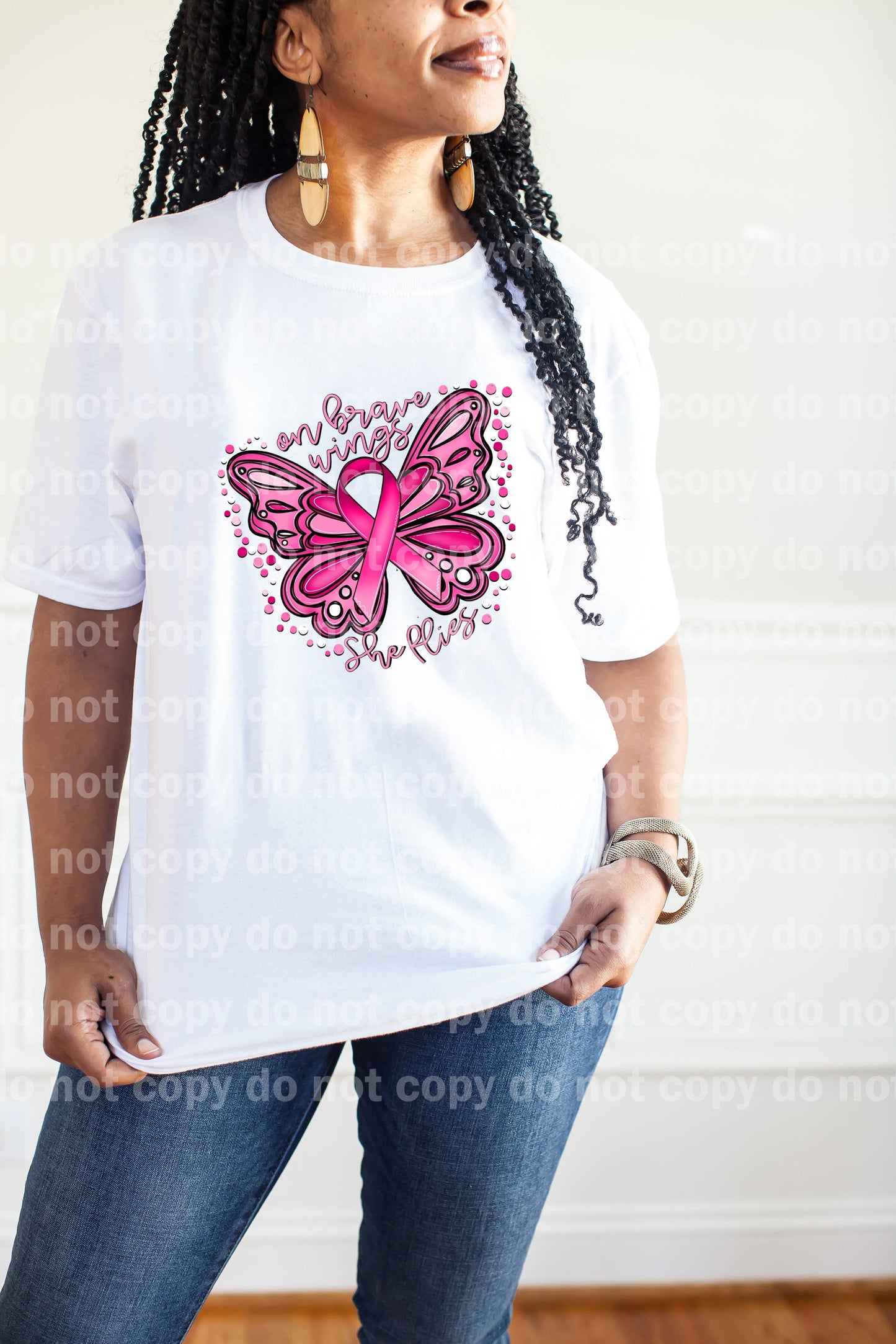 On Brave Wings She Flies Purple/Pink Color Dream Print or Sublimation Print