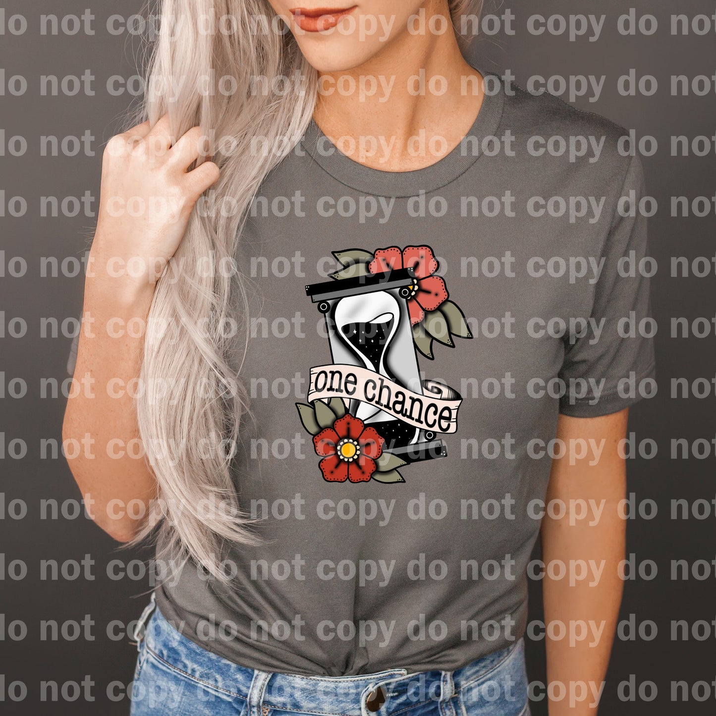 One Chance Sand Timer Full Color/One Color Dream Print or Sublimation Print