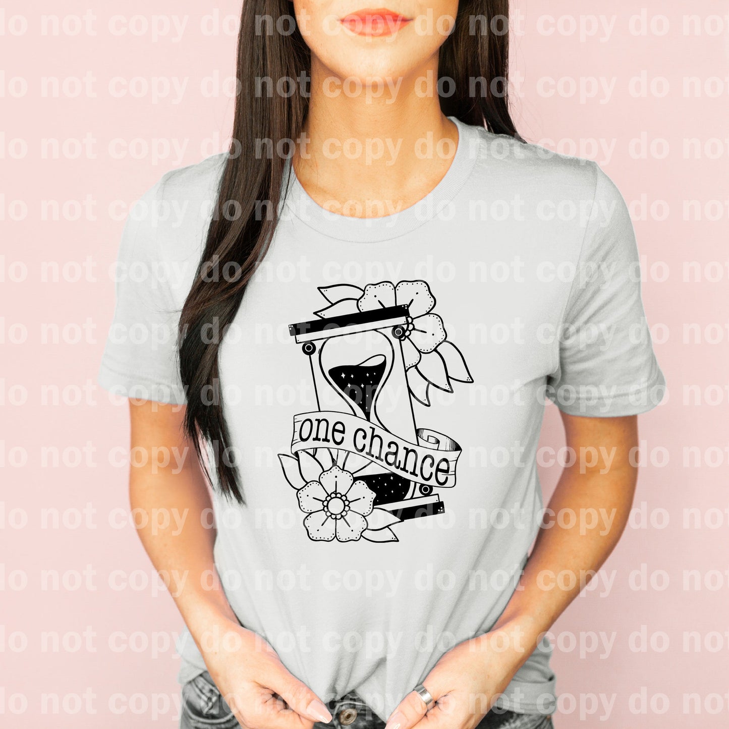 One Chance Sand Timer Full Color/One Color Dream Print or Sublimation Print