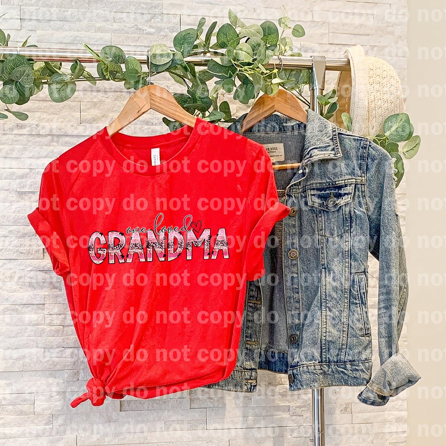 One Loved Grandma Dream print transfer