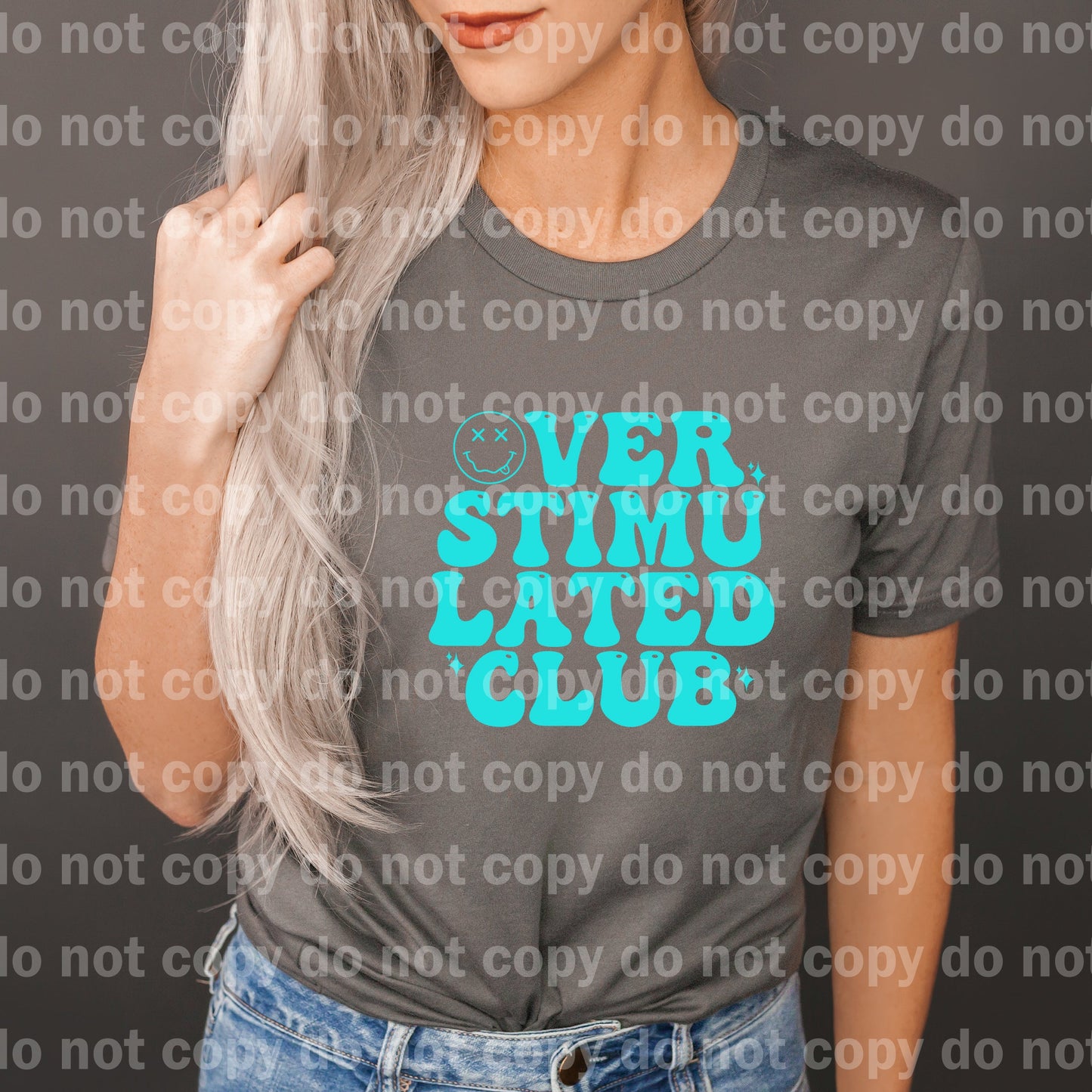 Overstimulated Club Black/Blue/White Dream Print or Sublimation Print