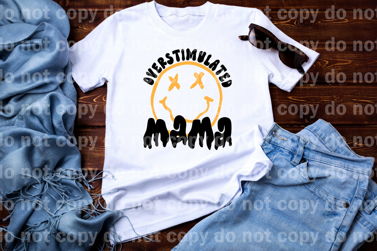 Overstimulated Mama Full Color/One Color Dream Print or Sublimation Print