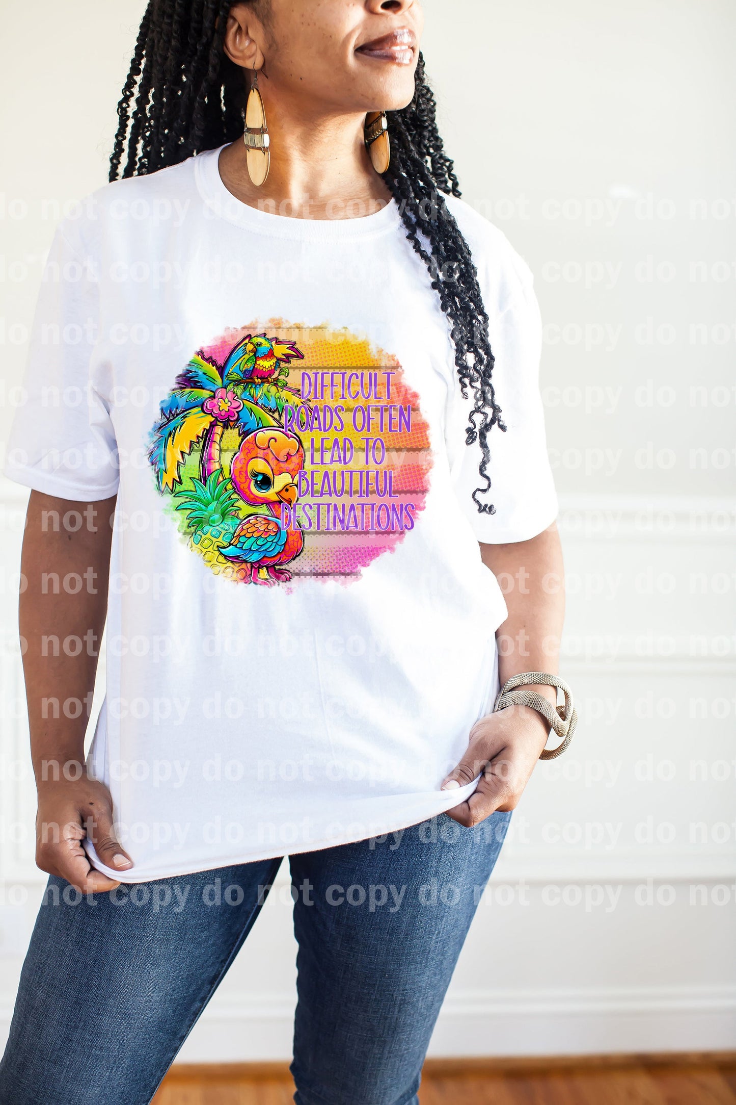 Difficult Roads Often Lead To Beautiful Destinations Dream Print or Sublimation Print