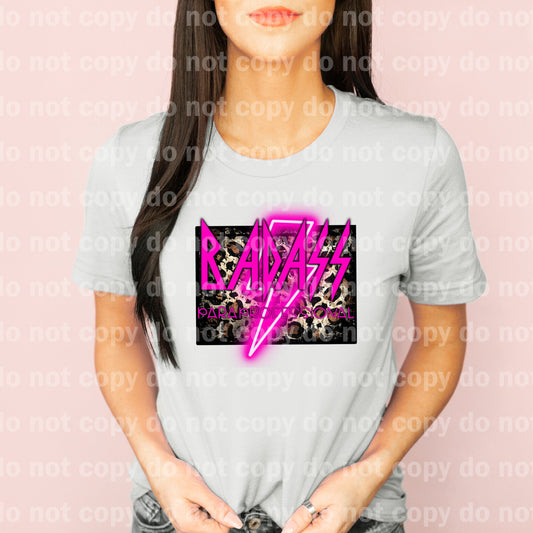 Badass Paraprofessional Neon Pink Dream Print or Sublimation Print