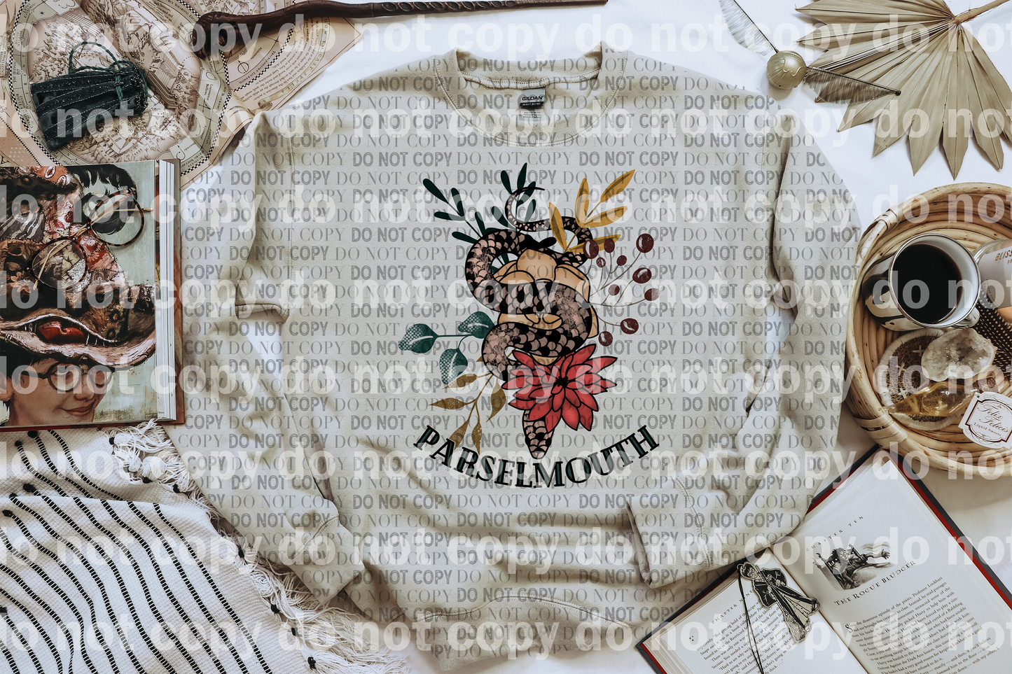 Parselmouth Typography Full Color/One Color Dream Print or Sublimation Print