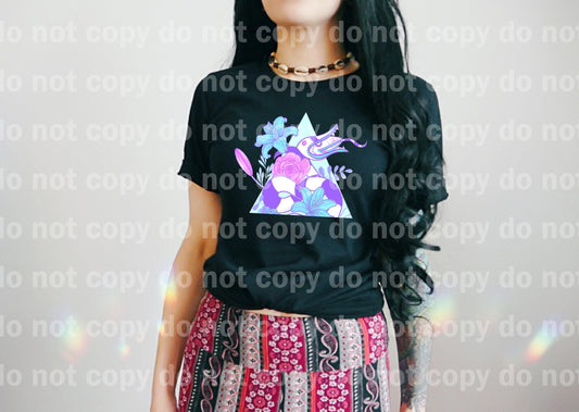 Sandworm Floral Triangle Pastel or rainbow  Color Style Dream Print or Sublimation Print