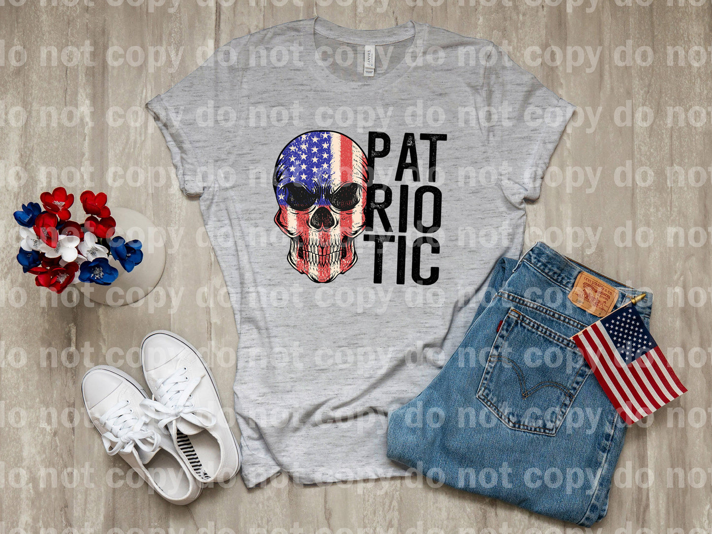 Patriotic Skull Dream Print or Sublimation Print