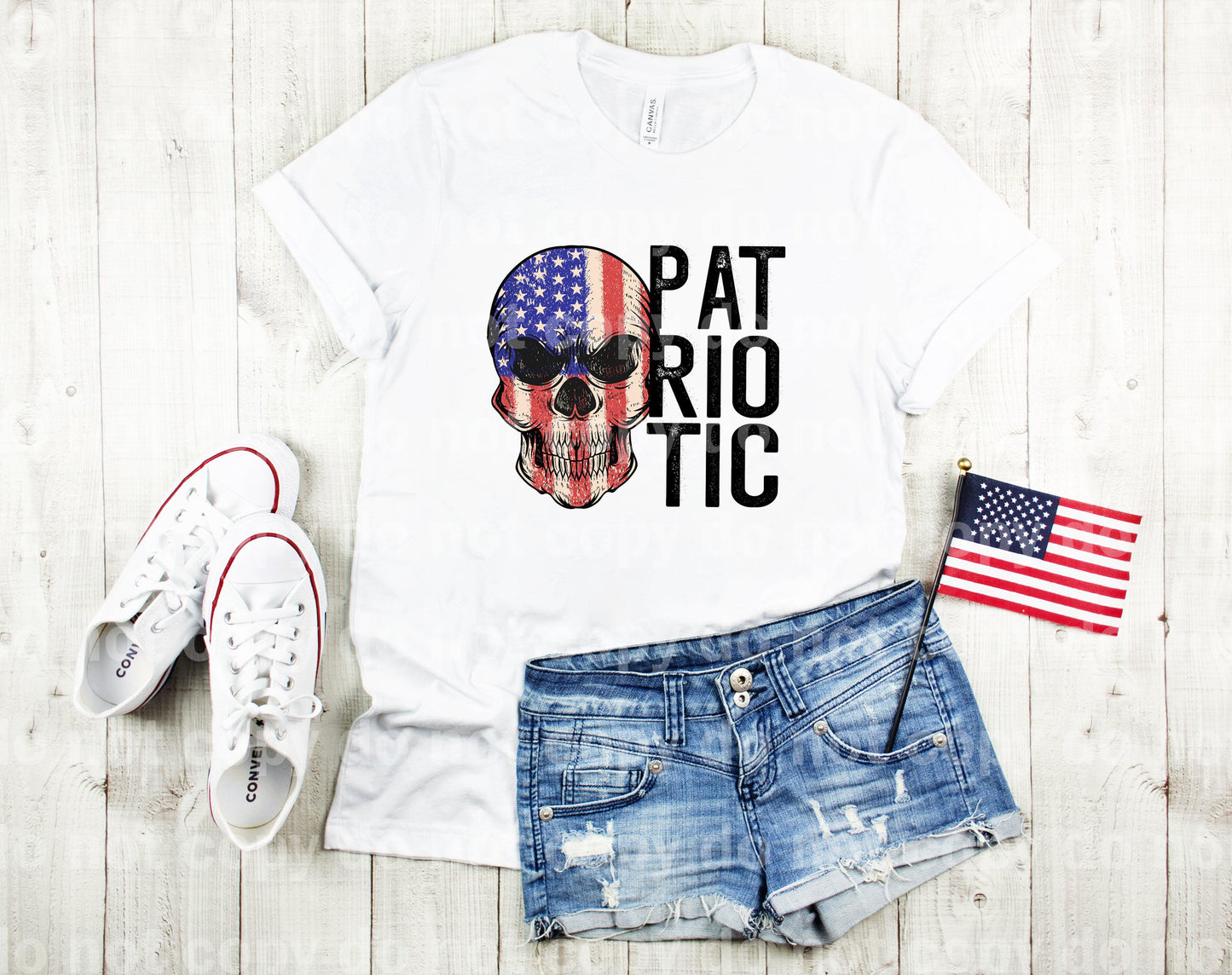 Patriotic Skull Dream Print or Sublimation Print