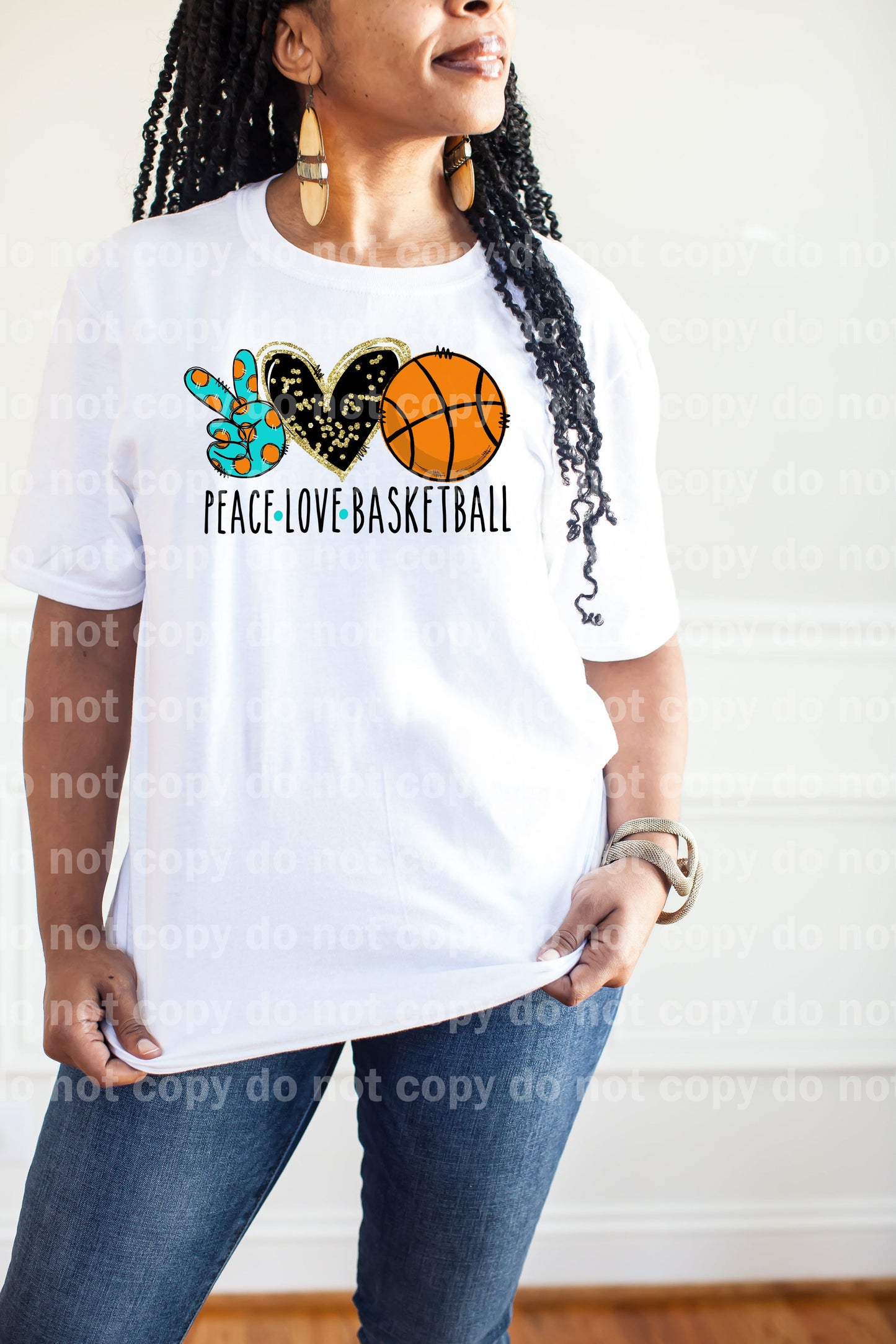 Peace Love Basketball Dream Print or Sublimation Print