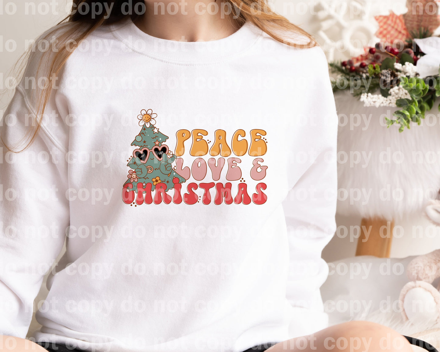 Peace Love And Christmas Dream Print or Sublimation Print