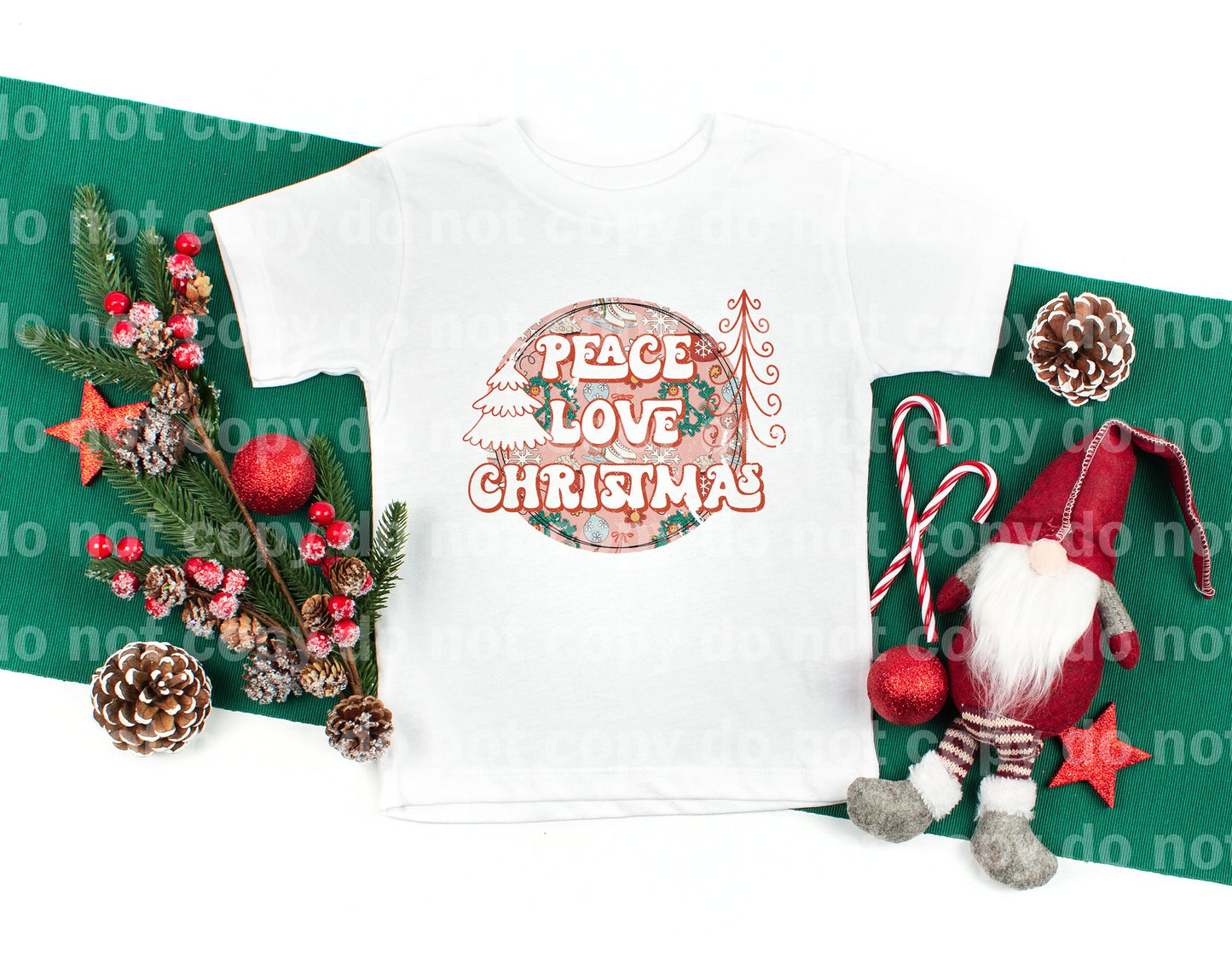 Peace Love Christmas Dream Print or Sublimation Print