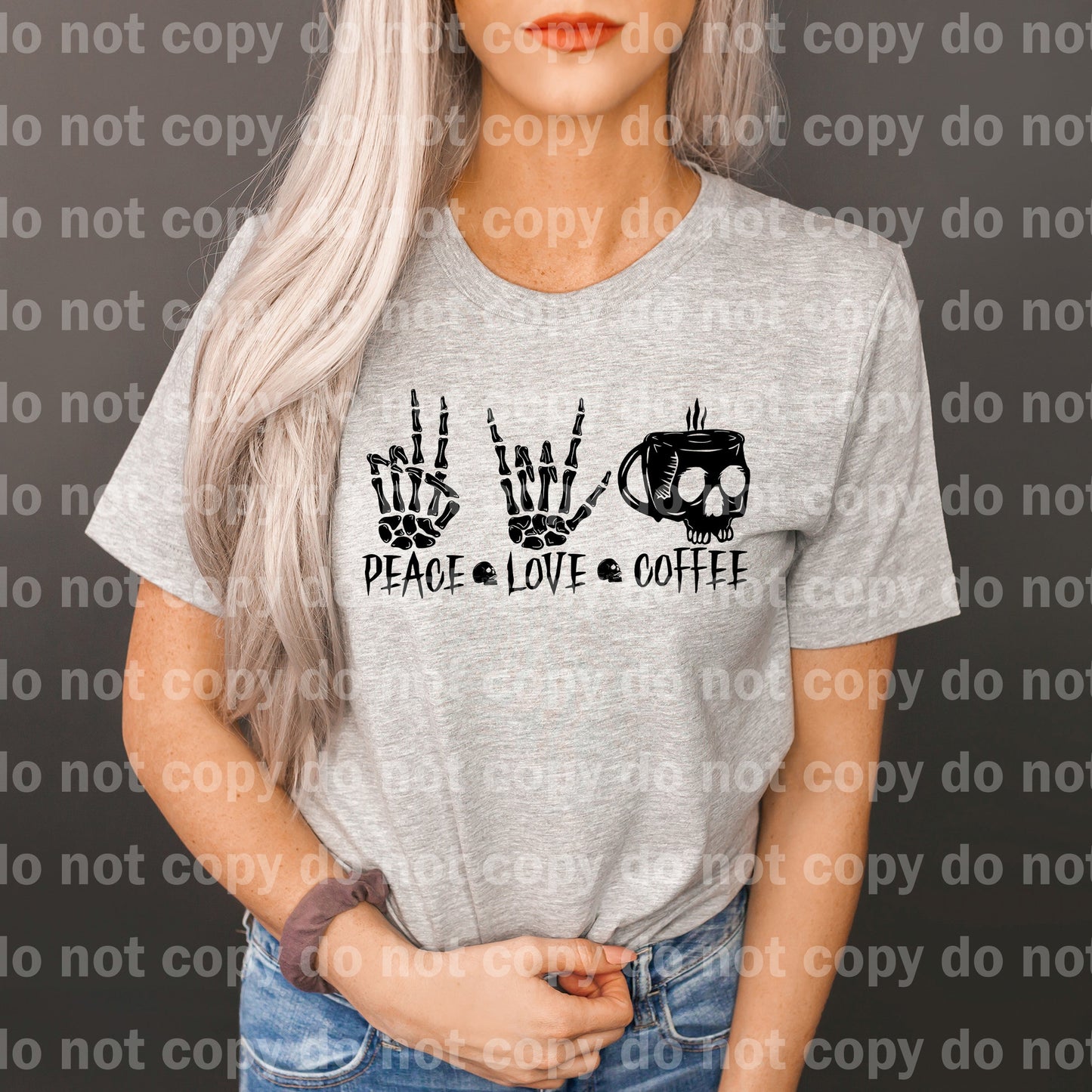 Peace Love Coffee Full Color/One Color Dream Print or Sublimation Print