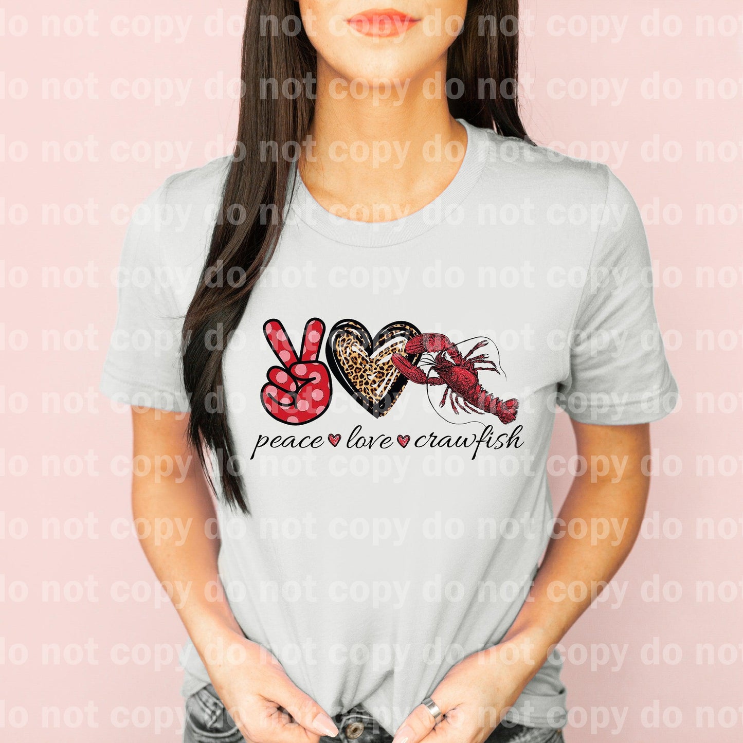 Peace Love Crawfish Dream Print or Sublimation Print