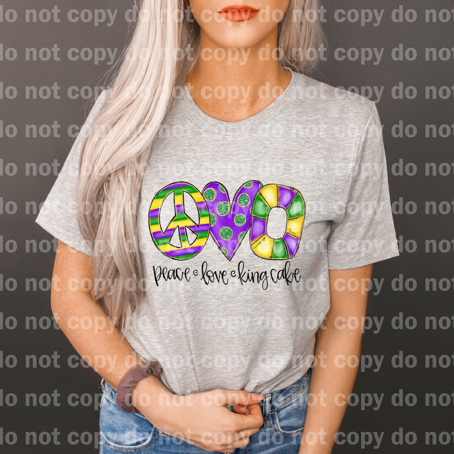 Peace Love King Cake Dream Print or Sublimation Print