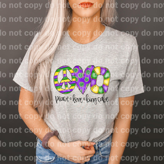 Peace Love King Cake Dream Print or Sublimation Print