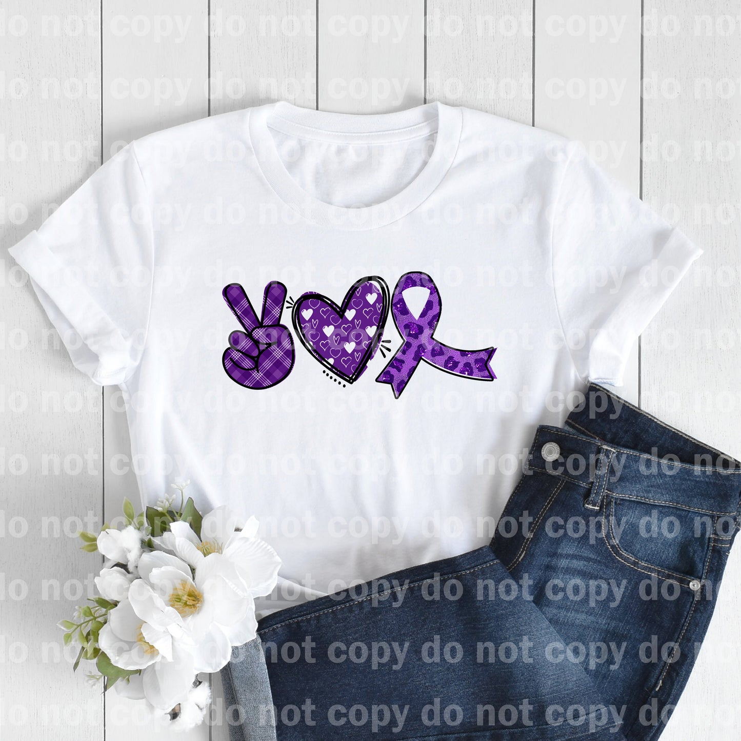 Peace Love Lupus Purple Dream Print or Sublimation Print
