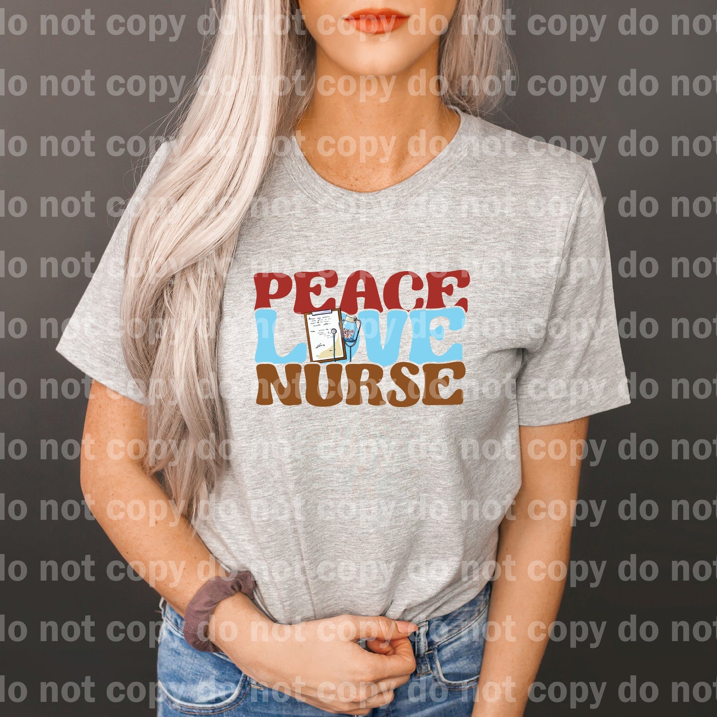 Peace Love Nurse Dream Print or Sublimation Print