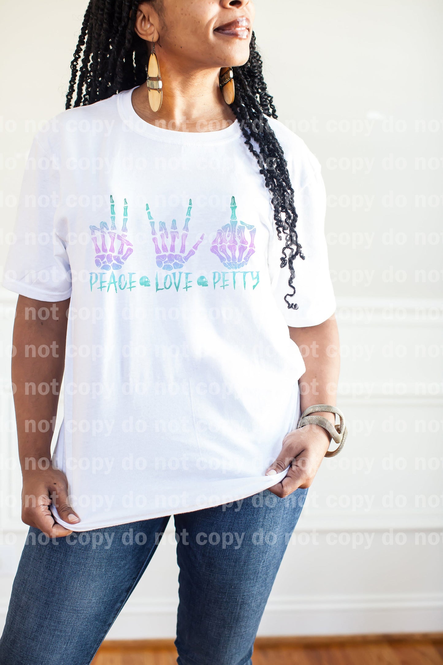 Peace Love Petty Distressed Full Color/One Color Dream Print or Sublimation Print