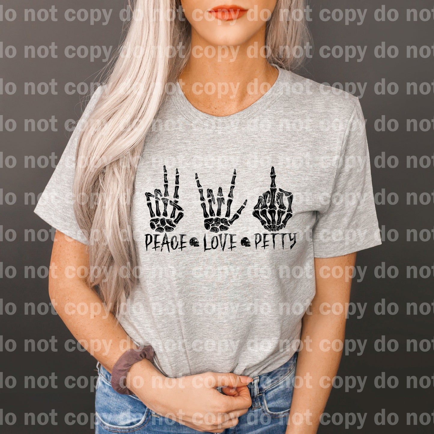 Peace Love Petty Distressed Full Color/One Color Dream Print or Sublimation Print