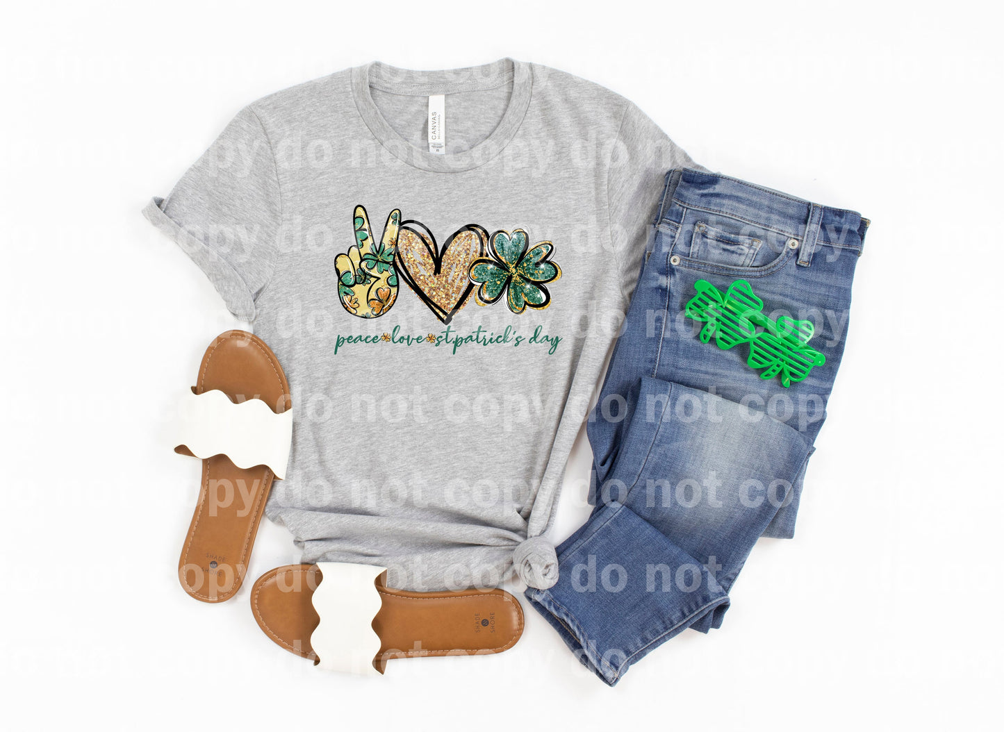 Peace Love St Patrick's Day Dream Print or Sublimation Print