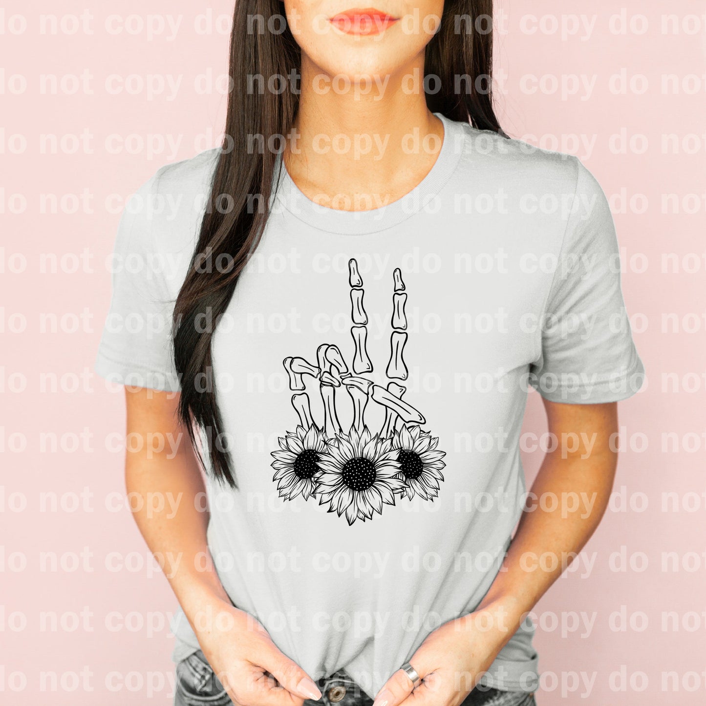 Peace Skellie Girasol a todo color/Impresión de sueños de un color o impresión por sublimación