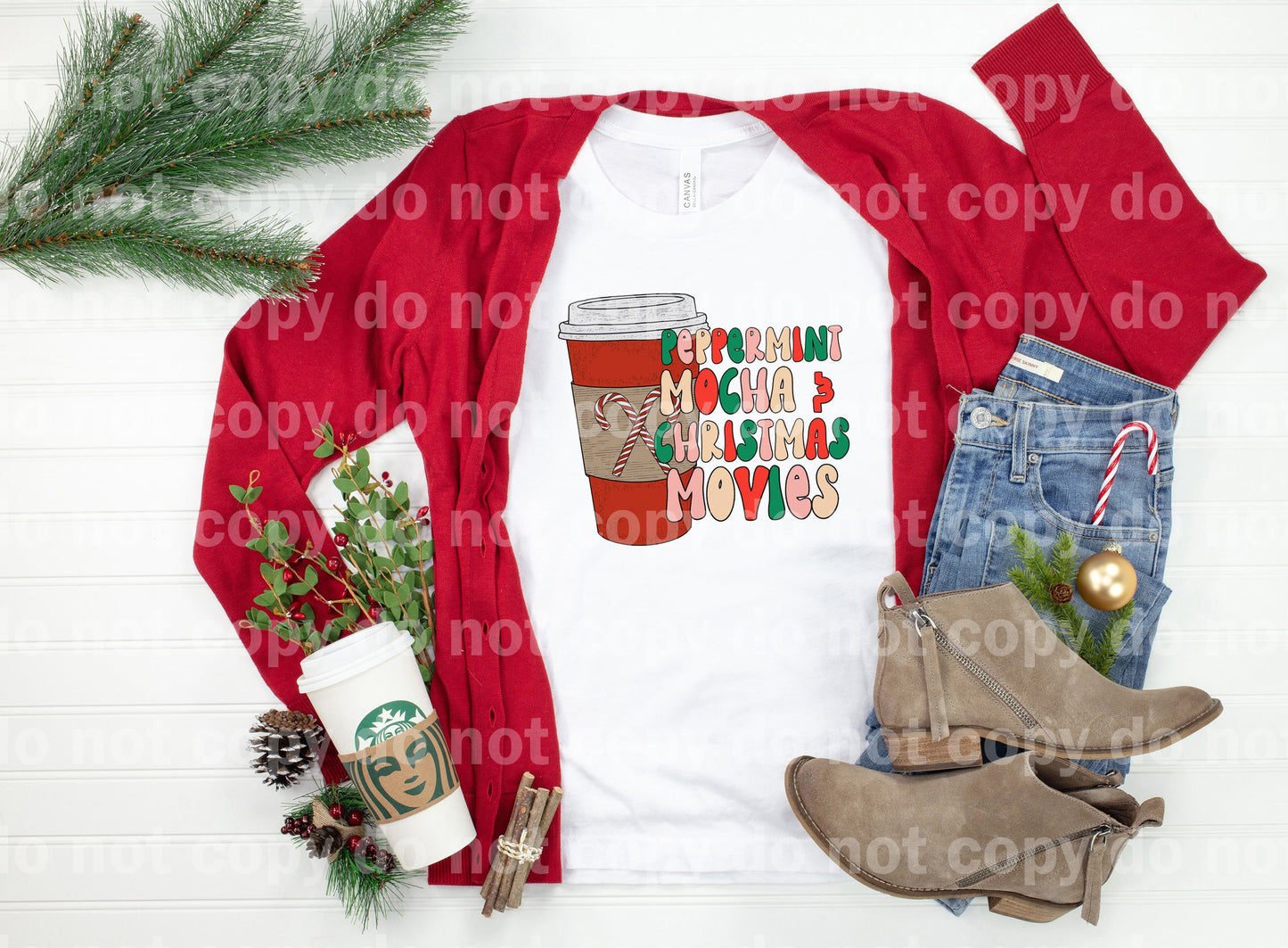 Peppermint Mocha And Christmas Movies Dream Print or Sublimation Print
