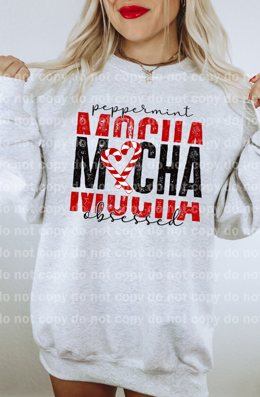 Peppermint Mocha Obsessed Distressed Dream Print or Sublimation Print