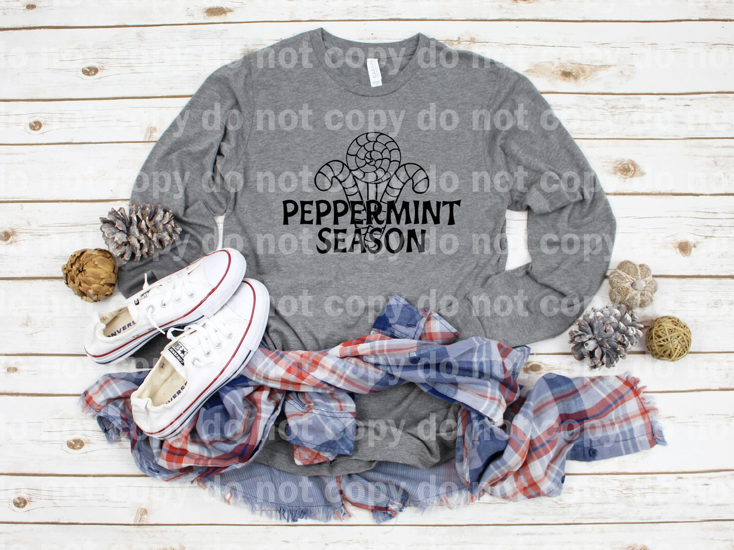 Peppermint Season Candy Canes Full Color/One Color Dream Print or Sublimation Print