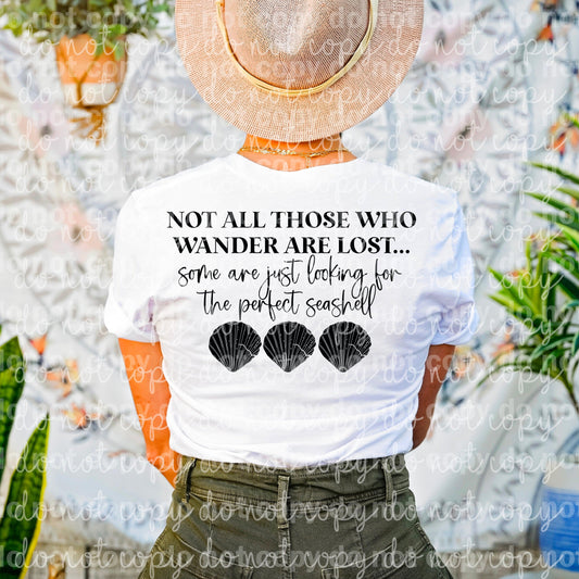 Not All Those Who Wander Are Lost Some Are Just Looking For The Perfect Seashell Dream Print or Sublimation Print