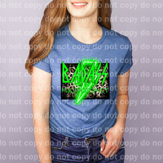 Badass Phlebotomist Neon Green Dream Print or Sublimation Print