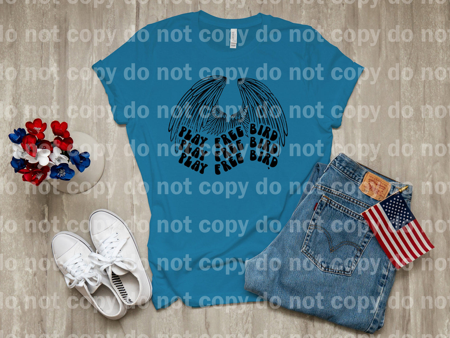 Play Free Bird Wings Full Color/One Color Dream Print or Sublimation Print