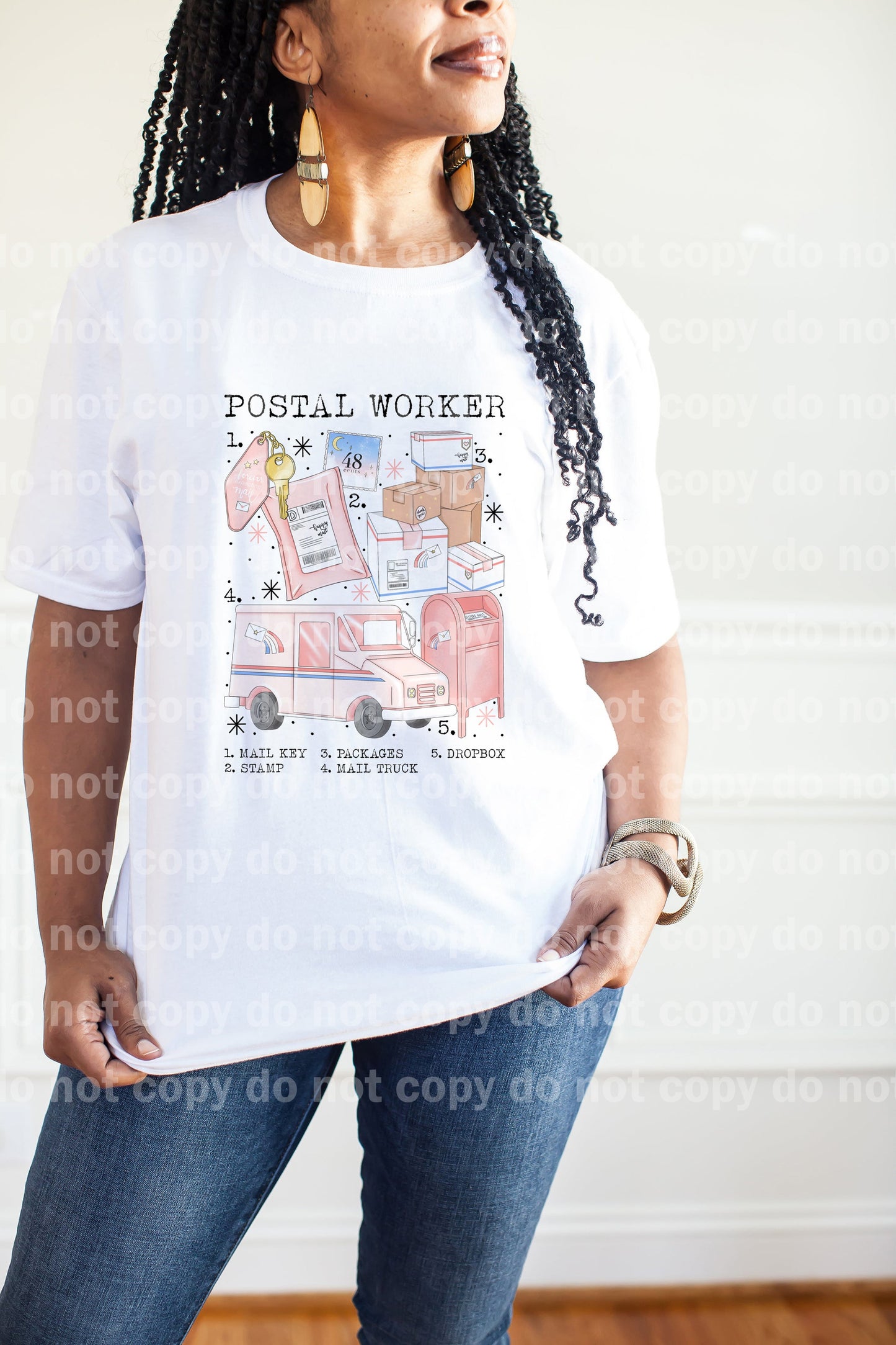 Postal Worker Pink Dream Print or Sublimation Print