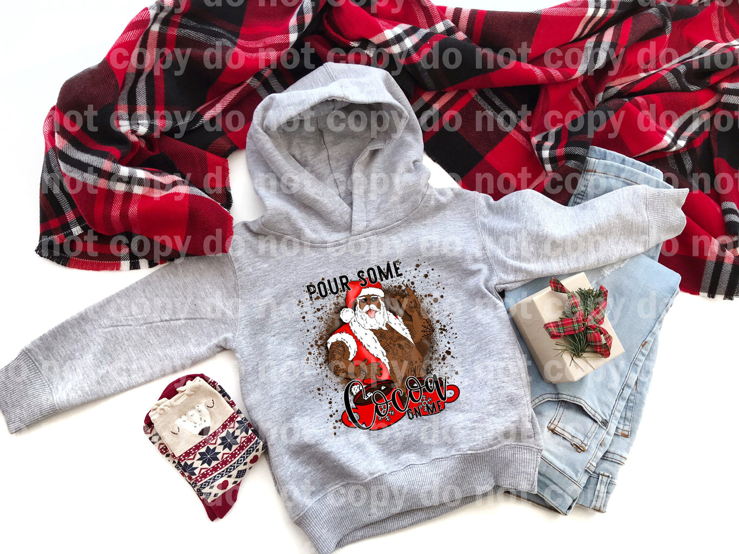 Pour Some Cocoa On Me Dark Santa Dream Print or Sublimation Print