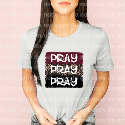 Pray Pray Pray Brush Stroke Dream Print or Sublimation Print