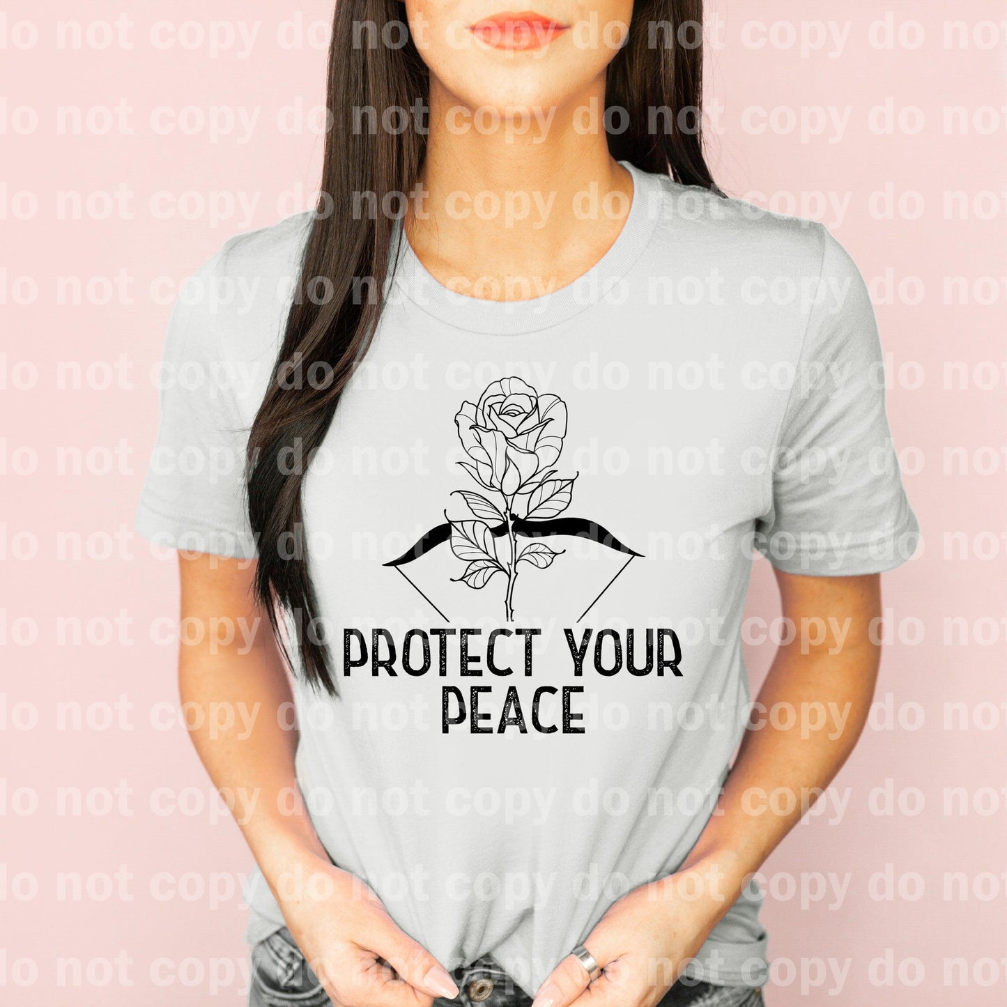Protect Your Peace Bow And Arrow Rose Dream Print or Sublimation Print
