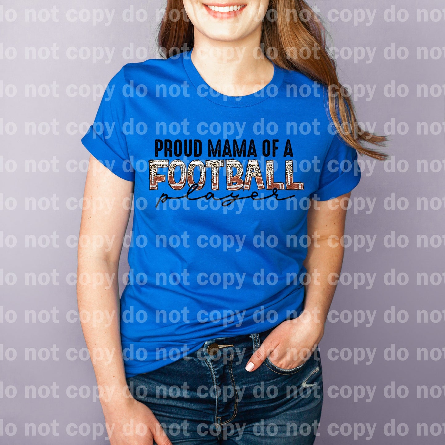 Proud Mama Of Football Player Distressed Dream Print or Sublimation Print